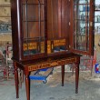 An orphaned cabinet and a new top for an old desk make a nice pair