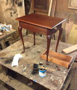 Refinishing an end-table